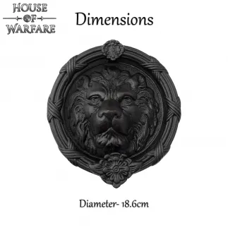 Heurtoir de porte en fonte massif à tête de lion