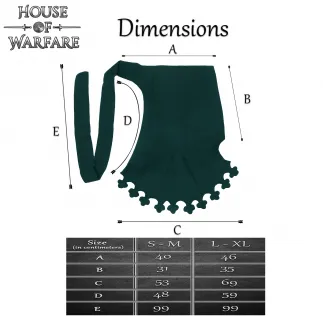 haperon en laine verte Liripipe de la fin du Moyen Âge