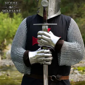Gantelets  de chevalier en acier 1.6mm