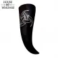 Genuine Drinking Horn with Hand-Carved 'Odin's Triple Horns'
