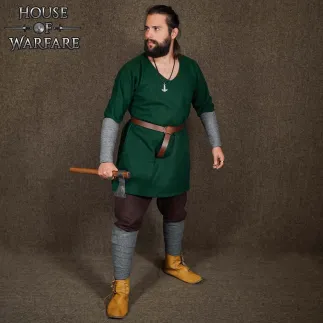 Jambières en laine viking/saxonne/nordique pour costume de reconstitution Winingas LARP SCA