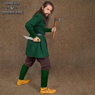 Jambières en laine viking/saxonne/nordique pour costume de reconstitution Winingas LARP SCA