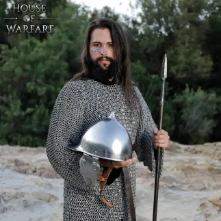 Roman Montefortino Steel Helmet 16 gauge