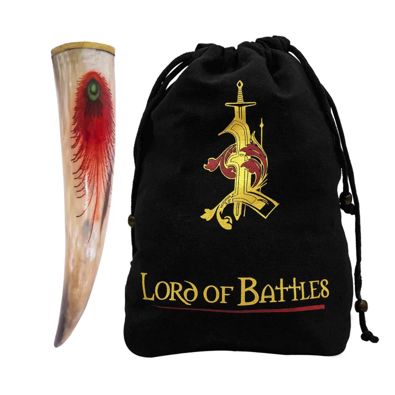 Corne à boire avec motifs brillants Corne à boire avec motifs brillants