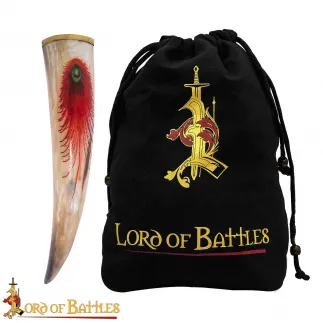 Corne à boire avec motifs brillants