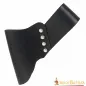 Medieval Black Leather Angled Frog for Swords and Axes
