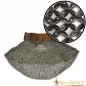 Flat Ring Medieval Chainmail Aventail, Riveted, ID 9 mm, Titanium