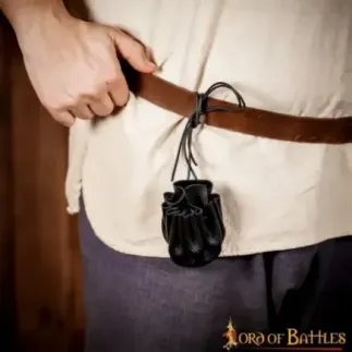 Medieval Belt Coin Pouch Handcrafted from Genuine Leather
