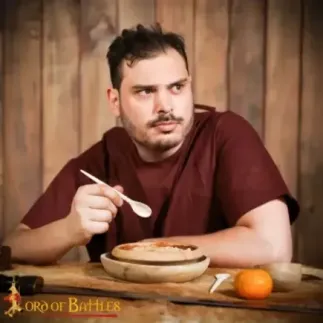 Handcrafted Roman Bone Spoon Set of 2 Pieces Genuine Bone