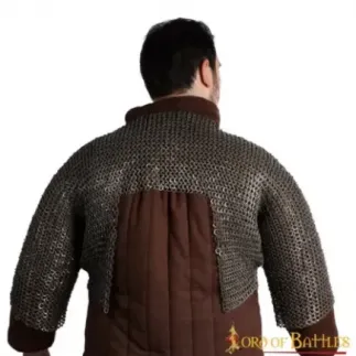 Chainmail Half Haubergeon Joined Sleeves Voiders Round Ring Rivet, ID 9mm, Mild Steel