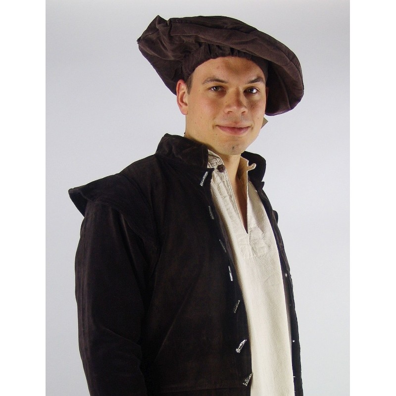 Béret médiéval, en velour fin
