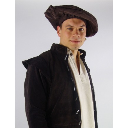 Béret médiéval, en velour fin
