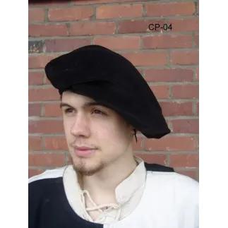 Béret médiéval, en velour fin