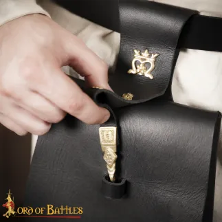 Boursse en cuir homme médiévale
