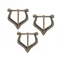 Boucle de ceinture en laiton antique de la fin du Moyen Âge 3Pcs Boucle de ceinture en laiton antique de la fin du Moyen Âge 3Pcs