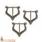 Boucle de ceinture en laiton antique de la fin du Moyen Âge 3Pcs Boucle de ceinture en laiton antique de la fin du Moyen Âge 3Pcs