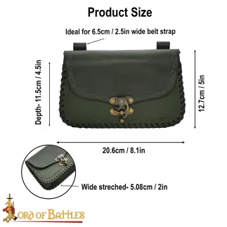 Bourse en cuir véritable