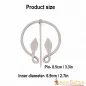 Broche feuille celtique en acier inoxydable Broche feuille celtique en acier inoxydable