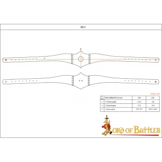 Ceinture en cuir Royal pour femme