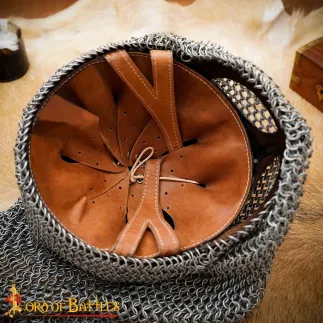 Casque à lunettes Viking avec cotte de mailles