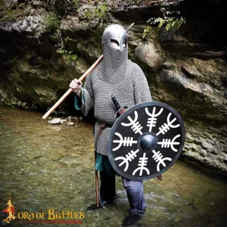 Casque à lunettes Viking avec cotte de mailles