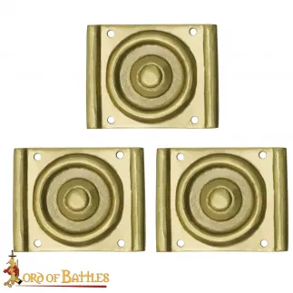 Décoration romaine en laiton massif 3Pcs