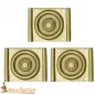 Décoration romaine en laiton massif 3Pcs