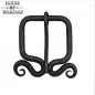Boucle de ceinture rustique forgée à la main