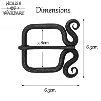 Boucle de ceinture rustique forgée à la main