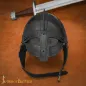 Casque Viking noirci avec doublure rembourrée