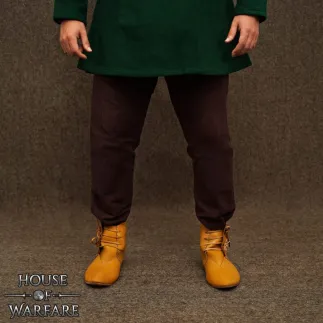 Chaussures médiévales en cuir véritable fabriquées à la main