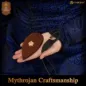 Couteau à anneau celtique Mythrojan avec étui en cuir marron foncé