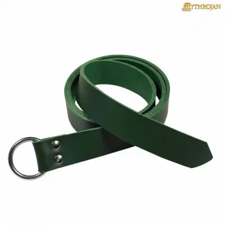 Ceinture viking médiévale en cuir avec anneau