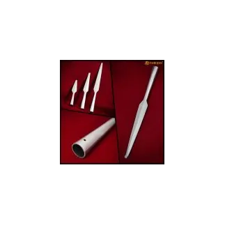 Pointe de lance médiévale mytho-japonaise émoussée pour reconstitution de bataille SCA Viking