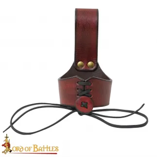 Porte-cornes en cuir véritable fabriqués à la main pour cornes à boire