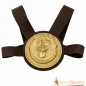 Armure de poitrine en cuir ibérique Cardiophylax avec décoration en laiton pur Armure de poitrine en cuir ibérique Cardiophylax avec décoration en laiton pur