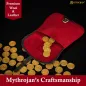Pochette à bijoux médiévale Mythrojan, sac banane Renaissance pour GN- bordeau