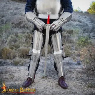 Gantelets de cuirassier de la fin du Moyen Âge