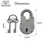 Cadenas à clé