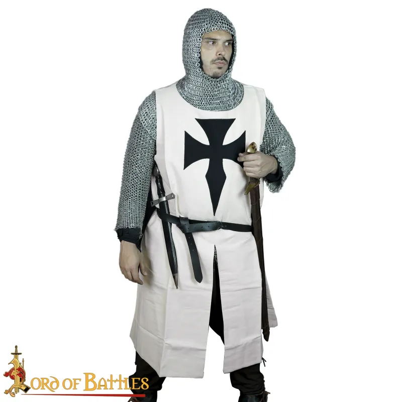 Tabard médiéval en toile de coton pour chevalier teutonique Tabard médiéval en toile de coton pour chevalier teutonique