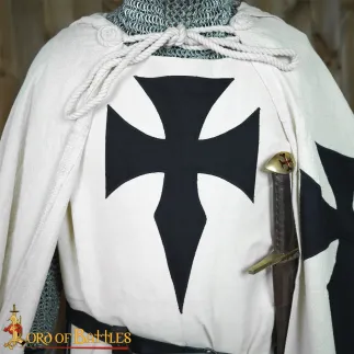 Tabard médiéval en toile de coton pour chevalier teutonique