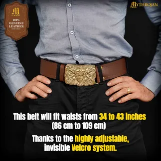 Ceinture velcro Mythrojan « URBAN VIKING » pour les KILTS ET JEANS des guerriers modernes