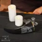 Corne à boire avec motif loup authentique 200-250 ml