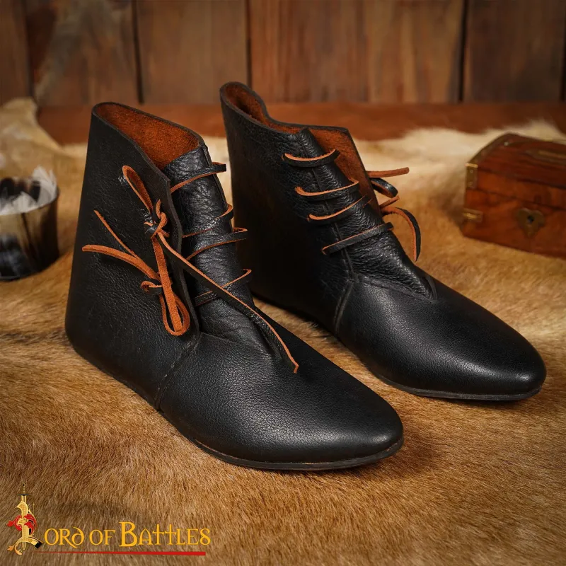 Bottes médiévale en cuir fabriquées à la main Bottes médiévale en cuir fabriquées à la main