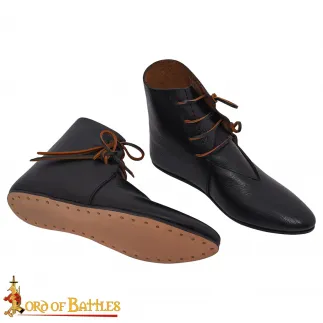 Bottes médiévale en cuir fabriquées à la main