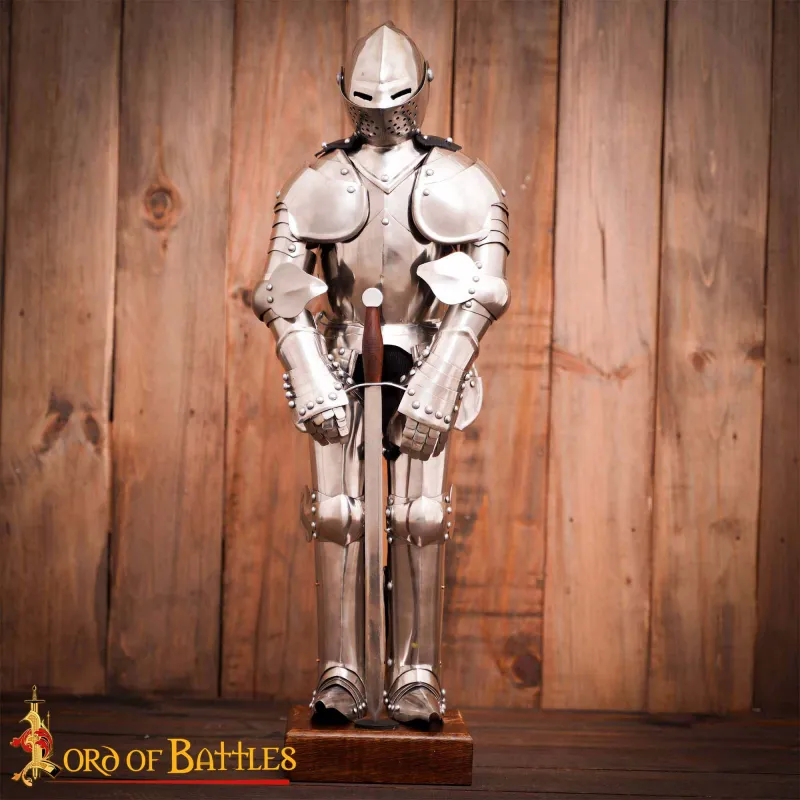 Mini-armure complète décorative en acier inoxydable duc de Bourgogne