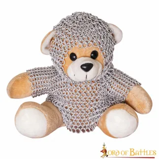 Ours en peluche avec chemise en cotte de mailles