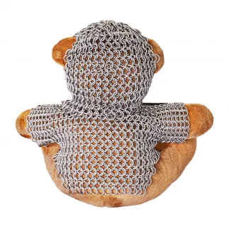 Ours en peluche avec chemise en cotte de mailles