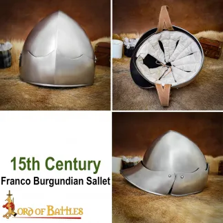Casque salade franco-bourguignon du XVe siècle