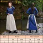 Tablier médiéval « La Fille du Paysan » : tenue authentique du XIVe au XVIIIe siècles pour reconstitutions.